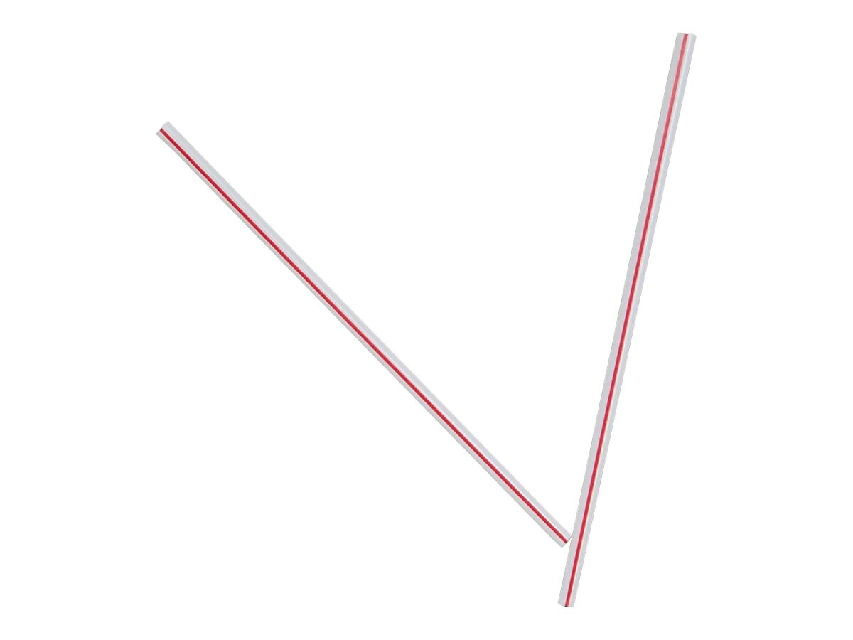 Dixie White/Red Plastic Stirrers, 1000/Box, 10 Boxes/Carton (HS5CC)
