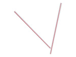 Dixie White/Red Plastic Stirrers, 1000/Box, 10 Boxes/Carton (HS5CC)