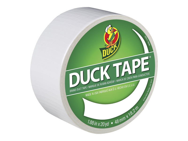 Duck Heavy Duty Duct Tape, 1.88" x 20 yds., White (1265015)