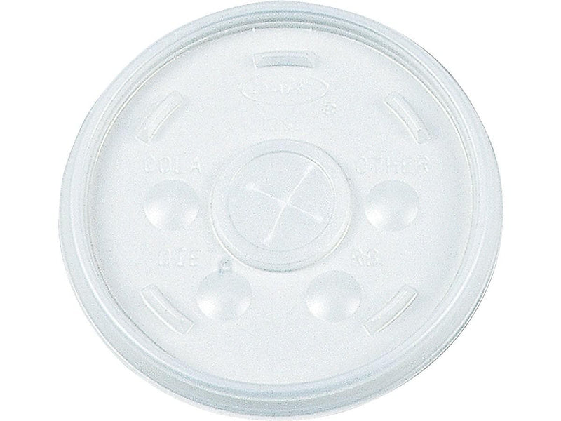 Dart Straw Slot Lids, 16 oz., Clear, 1000/Carton (16SL)