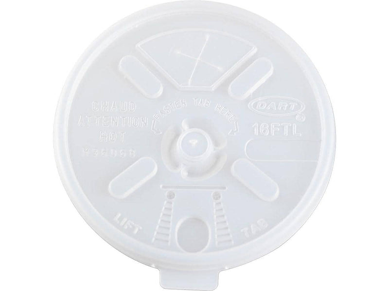Dart Lift 'n' Lock Lids, Translucent, 1000/Carton (16FTLS)