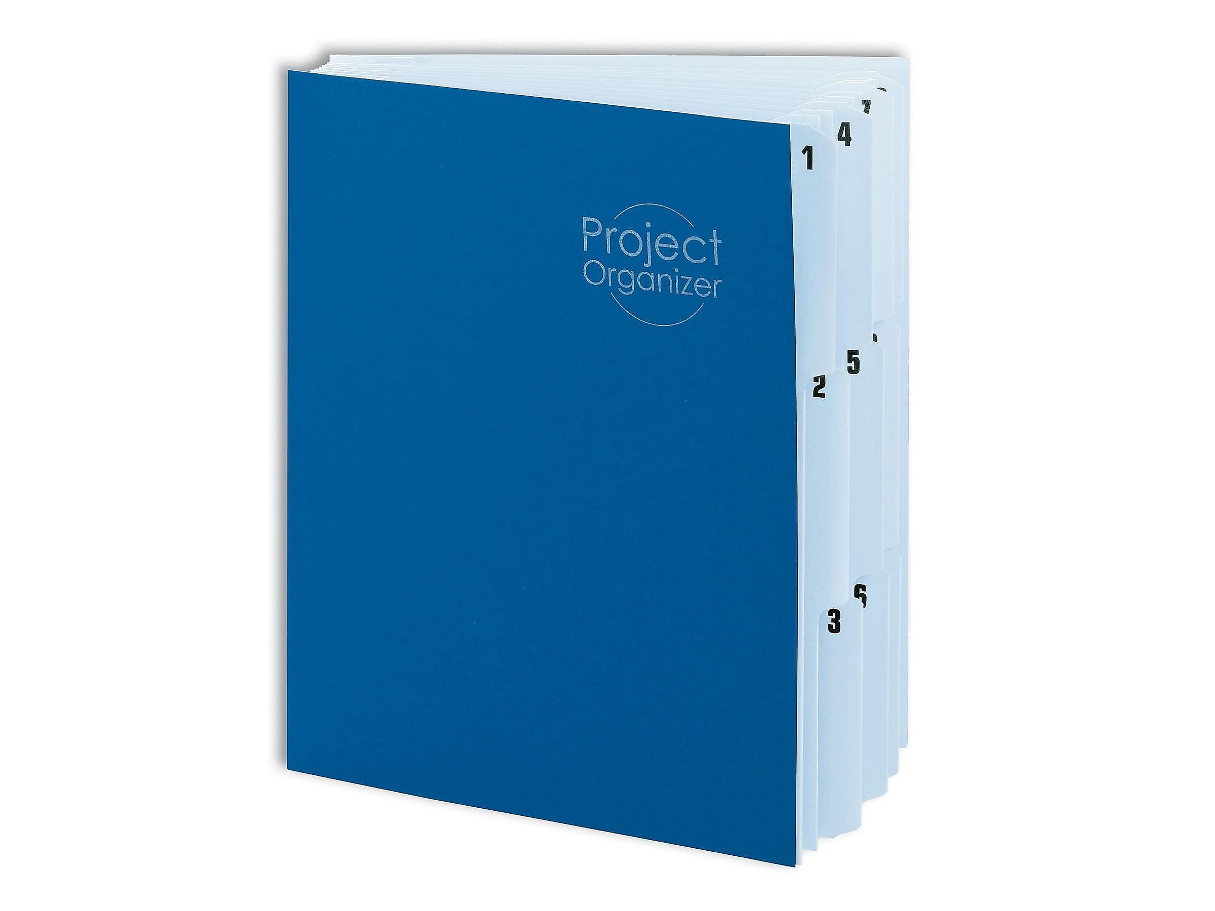Smead Cardboard Indexed Desk File, Numerical Index, Navy/Lake Blue (89200)