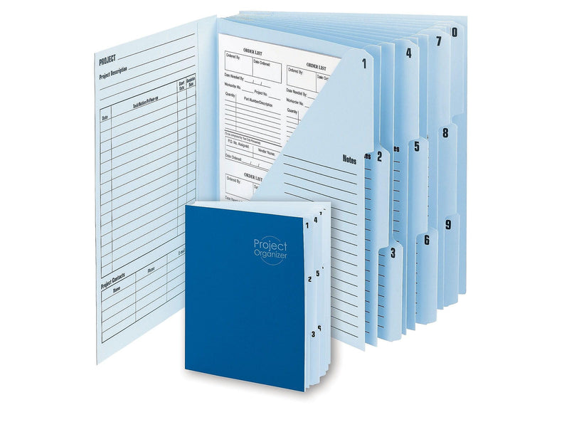 Smead Cardboard Indexed Desk File, Numerical Index, Navy/Lake Blue (89200)