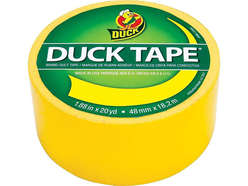 Duck Heavy Duty Duct Tape, 1.88" x 20 Yds., Yellow (1304966)