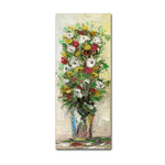 Trademark Fine Art Hai Odelia 'Spring Flowers in a Vase 1' 8" x 19" Canvas Stretched (190836067350)