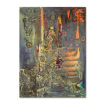 Trademark Fine Art Pat Saunders-White 'Into The Dark' 14" x 19" Canvas Stretched Art Print (190836060351)