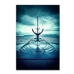 Trademark Fine Art Philippe Sainte-Laudy 'Viking Ship' 12" x 19" Canvas Stretched (190836332588)