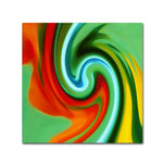 Trademark Fine Art Amy Vangsgard 'Abstract Flower Unfurling Square 2' 18" x 18" Canvas Stretched Art Print (886511933460)