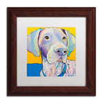 Trademark Fine Art Pat Saunders-White 'Blue' 11" x 11" Matted Framed Art Print (190836057252)