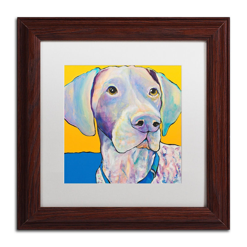 Trademark Fine Art Pat Saunders-White 'Blue' 11" x 11" Matted Framed Art Print (190836057252)