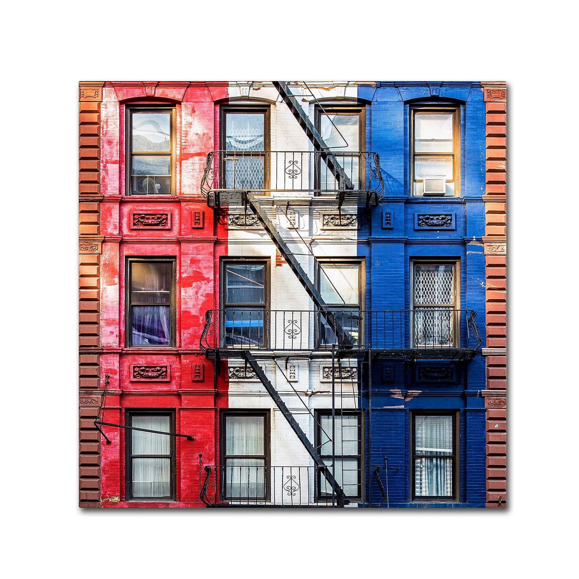 Trademark Fine Art Philippe Hugonnard 'American Colors' 14" x 14" Canvas Stretched Art Print (190836121007)