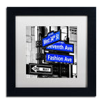 Trademark Fine Art Philippe Hugonnard 'NYC Signs' 11" x 11" Matted Framed (190836118571)