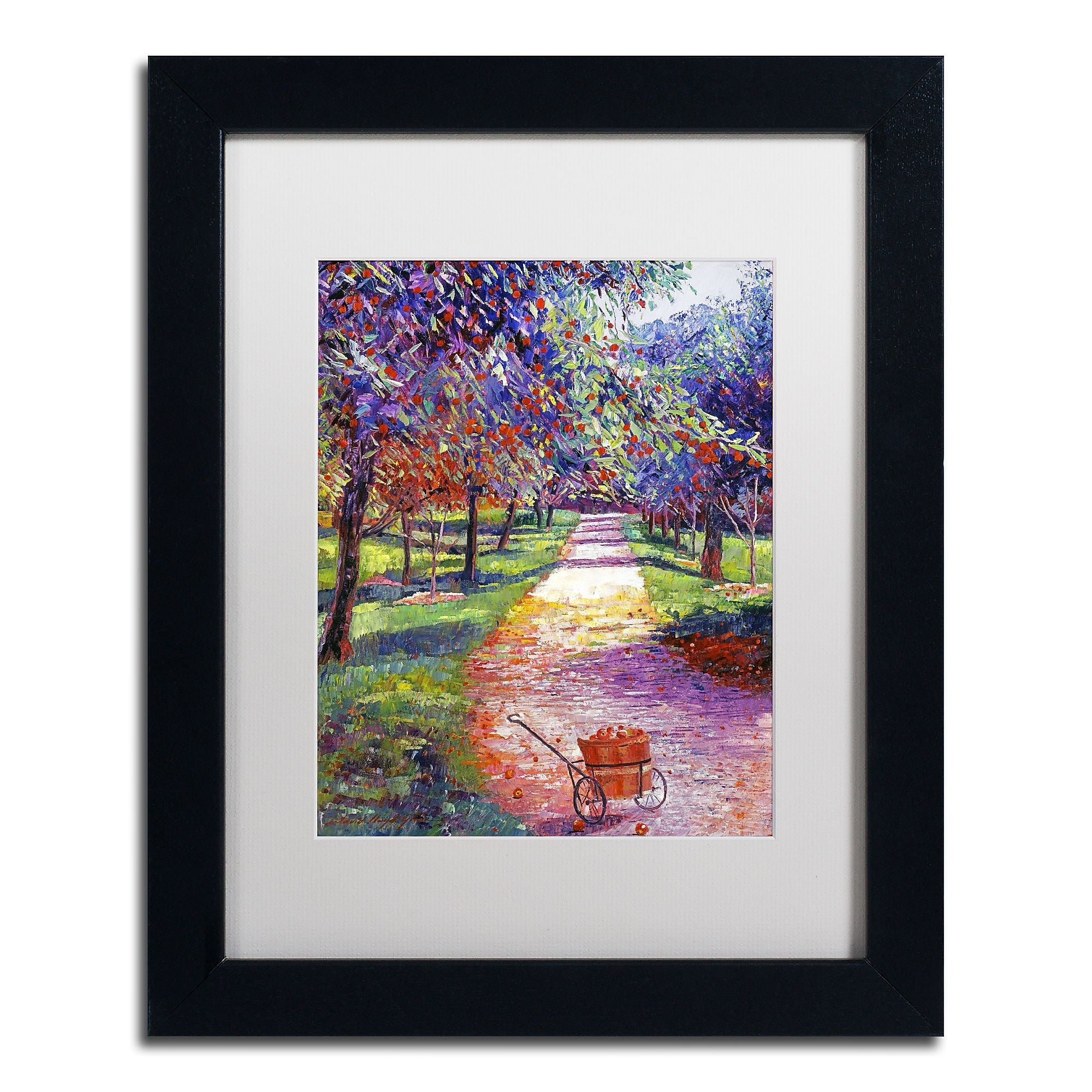 Trademark Fine Art David Lloyd Glover 'French Apple Orchards' 11" x 14" Matted Framed (190836225682)