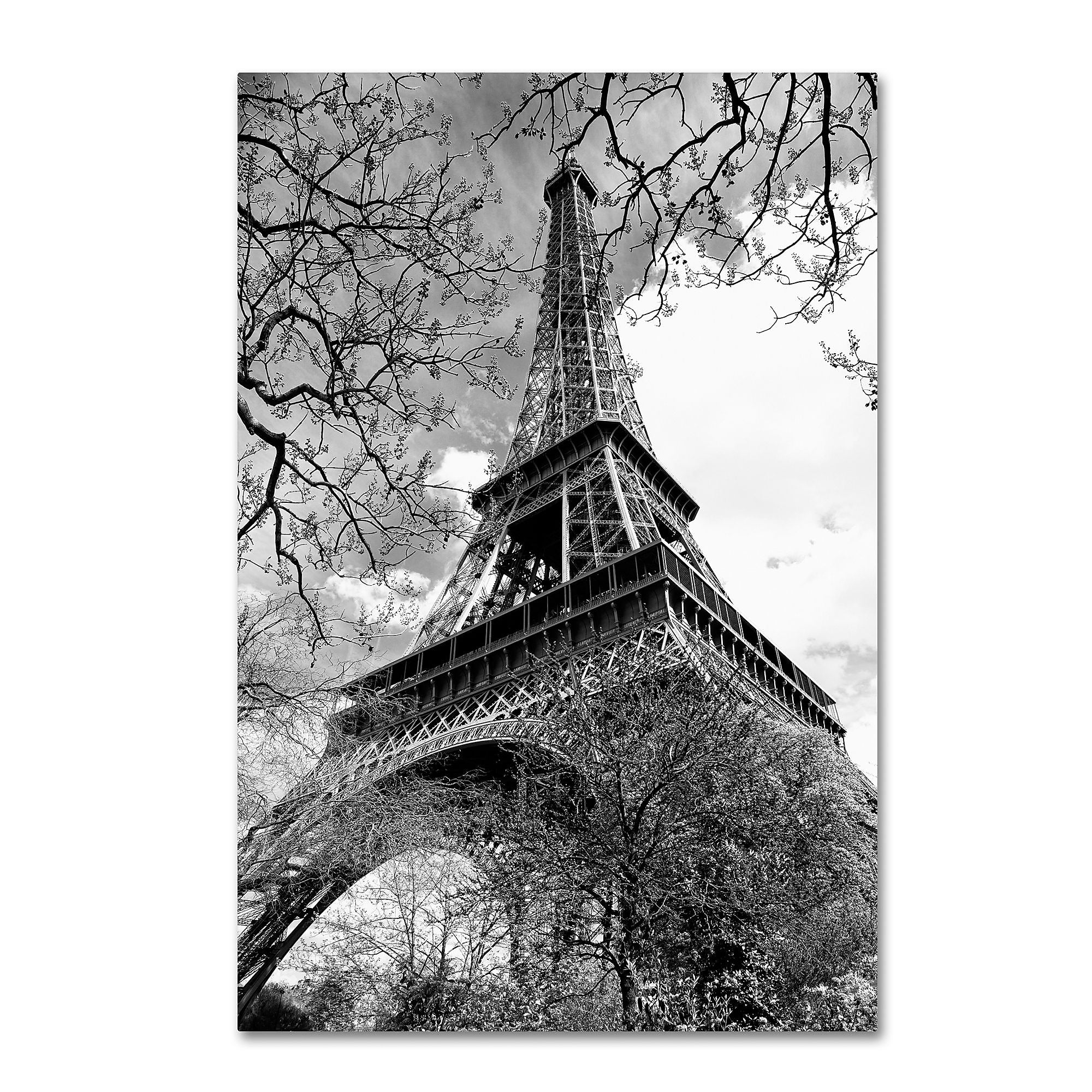 Trademark Fine Art Philippe Hugonnard 'Eiffel Tower 2' 12" x 19" Canvas Stretched Art Print (190836113866)