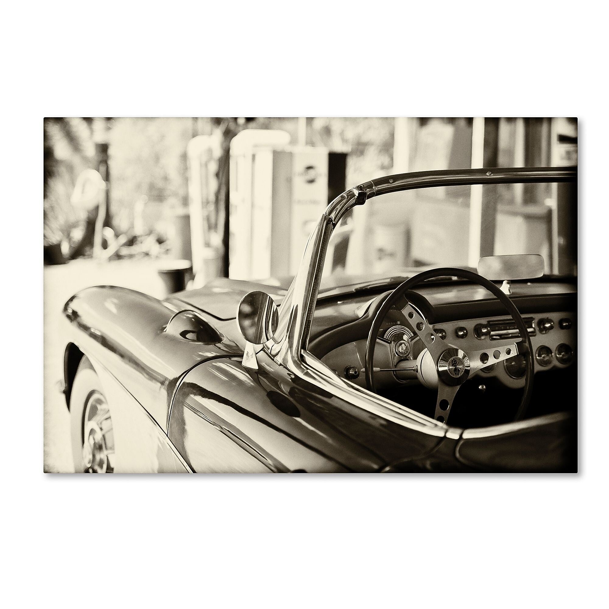 Trademark Fine Art Philippe Hugonnard 'Classic Car' 12" x 19" Canvas Stretched Art Print (190836049073)