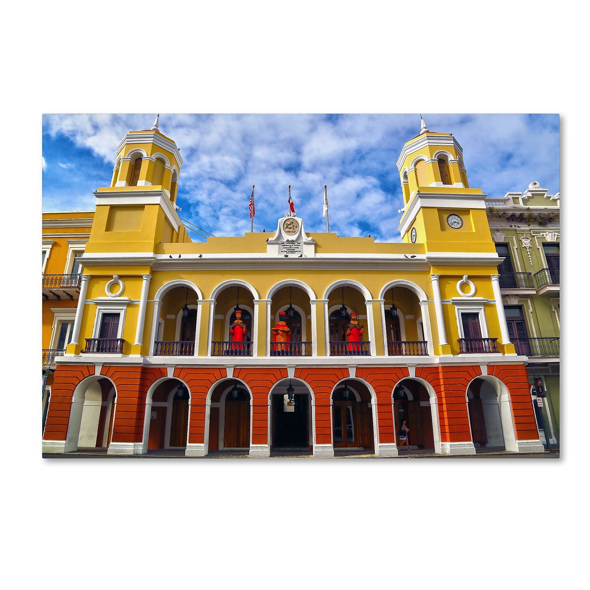 Trademark Fine Art CATeyes 'Alcaldia de San Juan' 12" x 19" Canvas Stretched Art Print (190836033010)