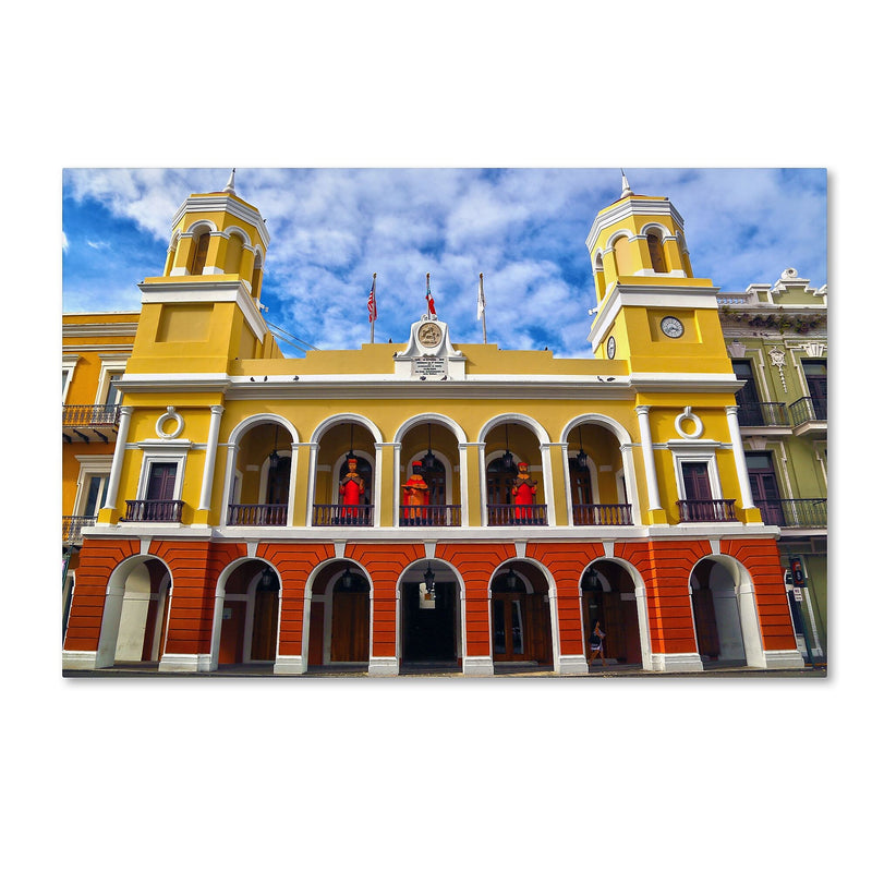 Trademark Fine Art CATeyes 'Alcaldia de San Juan' 12" x 19" Canvas Stretched Art Print (190836033010)