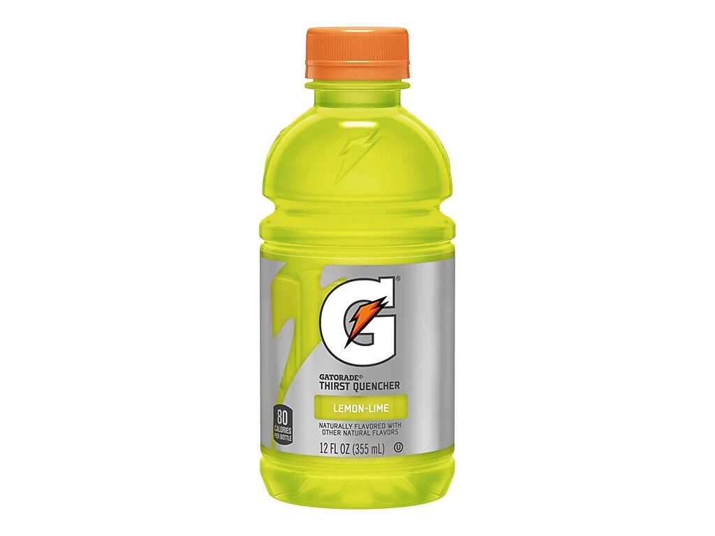 Gatorade Thirst Quencher Lemon Lime Liquid Sports Drink, 12 Fl. Oz., 24/Carton (12178)