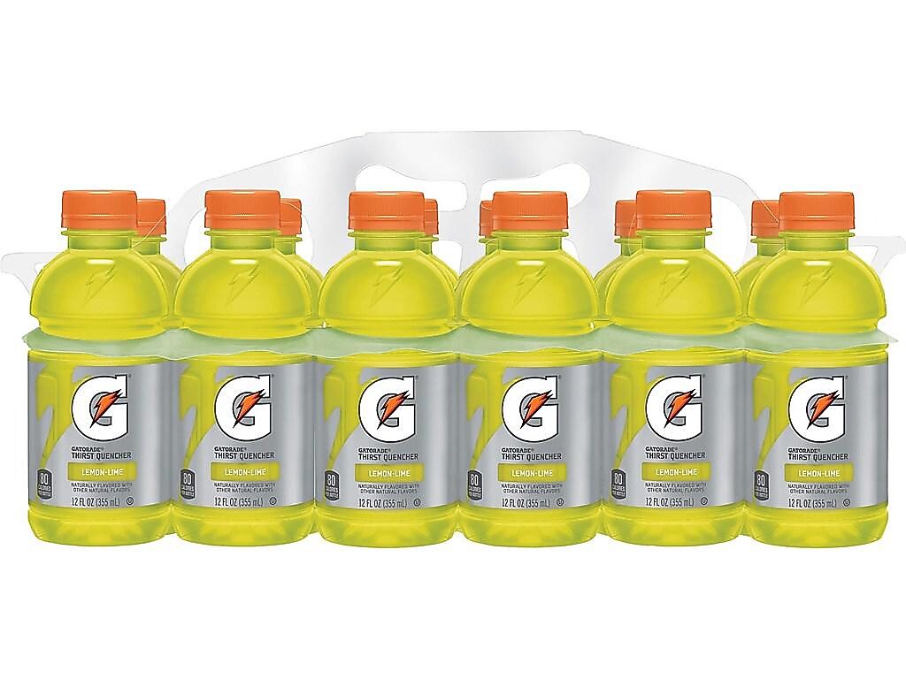 Gatorade Thirst Quencher Lemon Lime Liquid Sports Drink, 12 Fl. Oz., 24/Carton (12178)