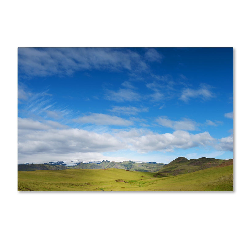 Trademark Fine Art Philippe Sainte-Laudy 'Clouds Over Glacier' 12" x 19" Canvas Stretched Art Print (190836289967)