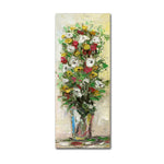 Trademark Fine Art Hai Odelia 'Spring Flowers in a Vase 1' 10" x 24" Canvas Stretched (190836067329)