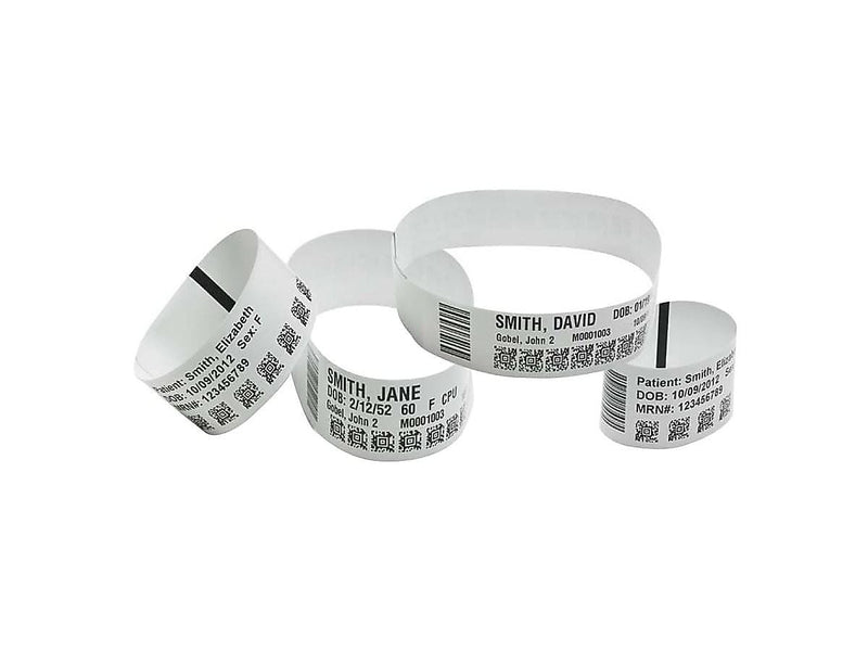 Zebra Z-Band UltraSoft Wristbands, 6 Rolls/Pack (10015355K)