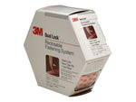 3M Dual Lock 1"W x 176.4"L Reclosable Hook and Loop Fasteners, Clear, 2/Pack (MP-3560)
