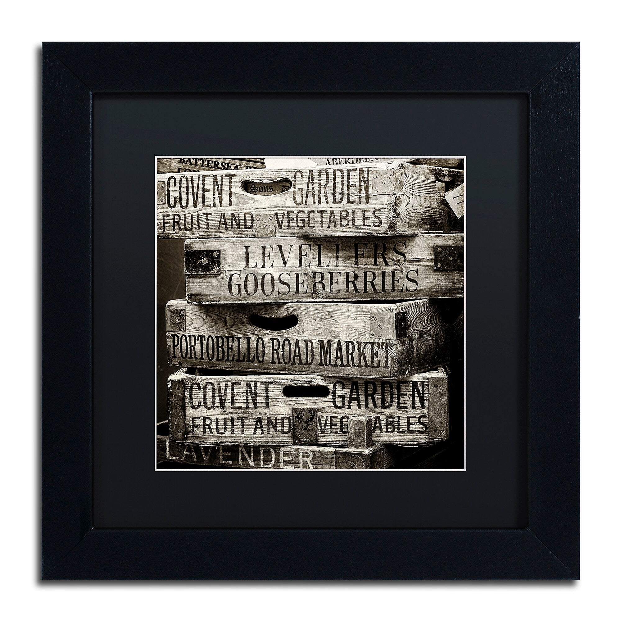 Trademark Fine Art Philippe Hugonnard 'Covent Garden Market' 11" x 11" Matted Framed (190836054794)