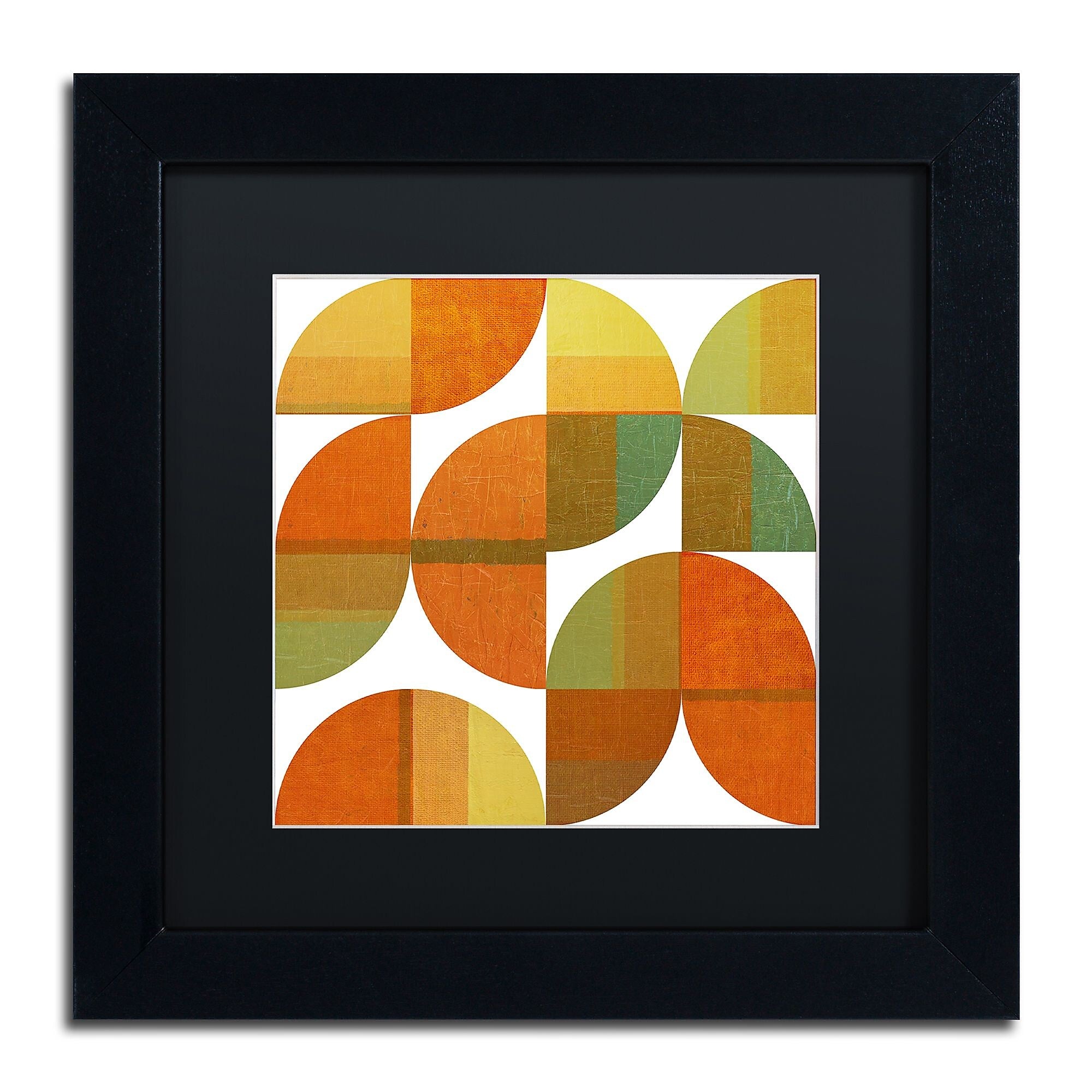 Trademark Fine Art Michelle Calkins 'Four Suns Quartered 1.0' 11" x 11" Matted Framed (190836072903)