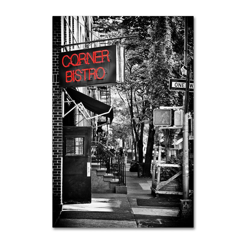 Trademark Fine Art Philippe Hugonnard 'NYC Bistro' 12" x 19" Canvas Stretched Art Print (190836117802)