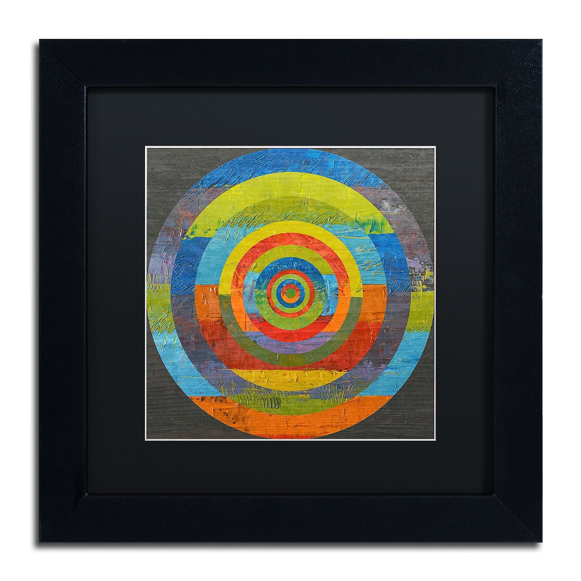 Trademark Fine Art Michelle Calkins 'Full Circle' 11" x 11" Matted Framed (190836073382)
