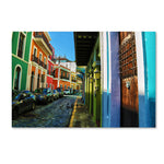 Trademark Fine Art CATeyes 'Old San Juan 11' 12" x 19" Canvas Stretched (190836039678)