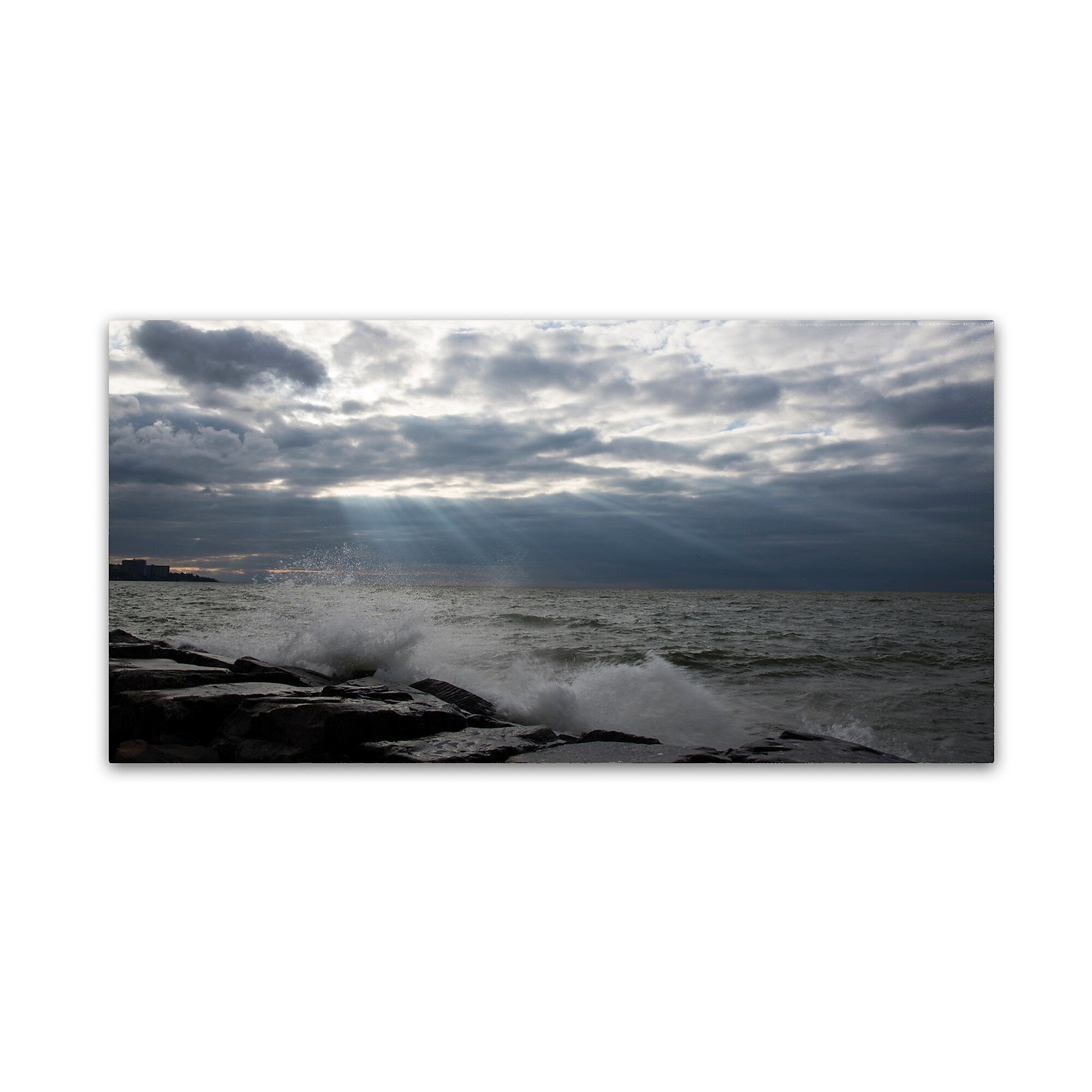 Trademark Fine Art Kurt Shaffer 'Why I Love This Great Lake' 10" x 19" Canvas (190836001873)
