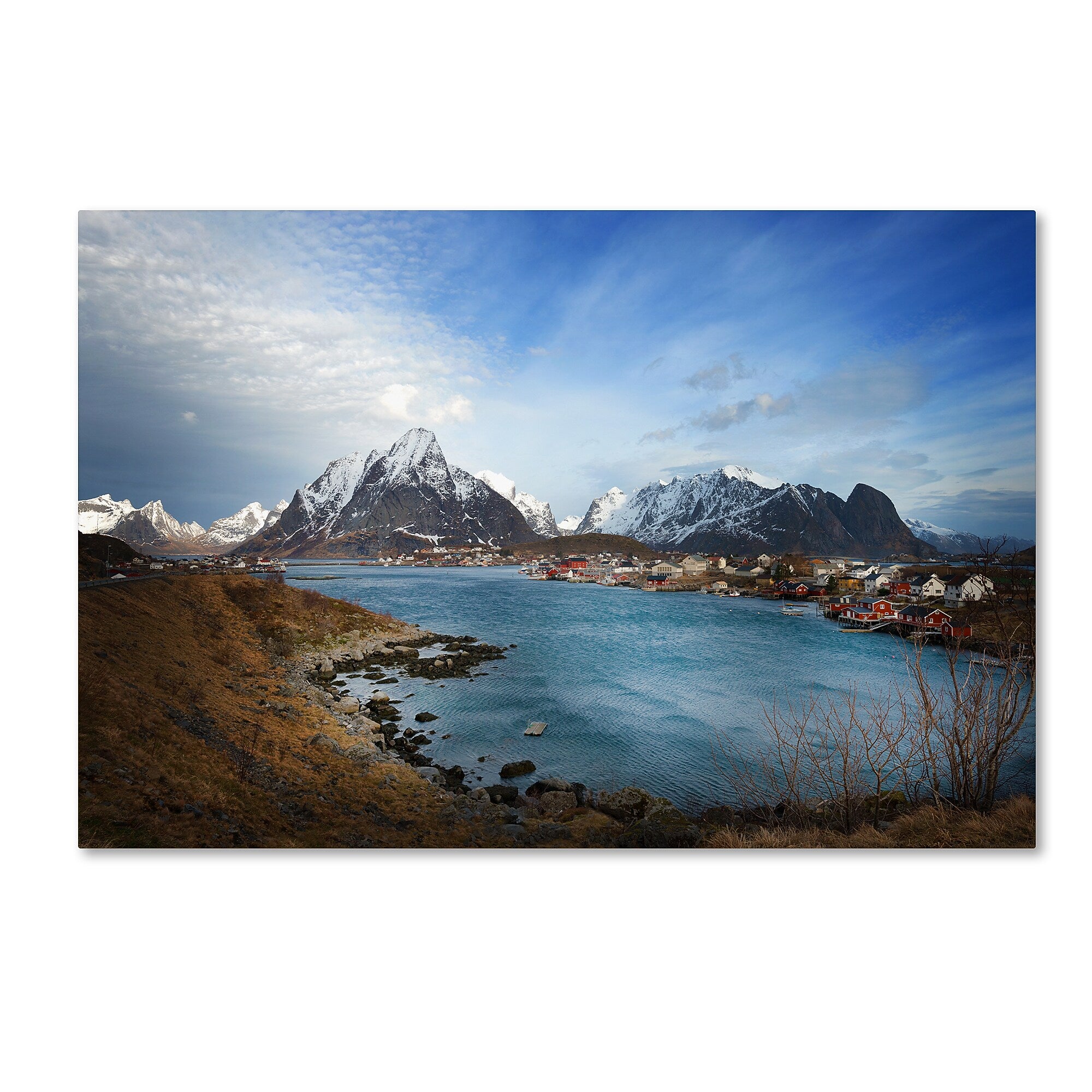 Trademark Fine Art Philippe Sainte-Laudy 'Reine - Norway' 12" x 19" Canvas Stretched Art Print (190836223626)