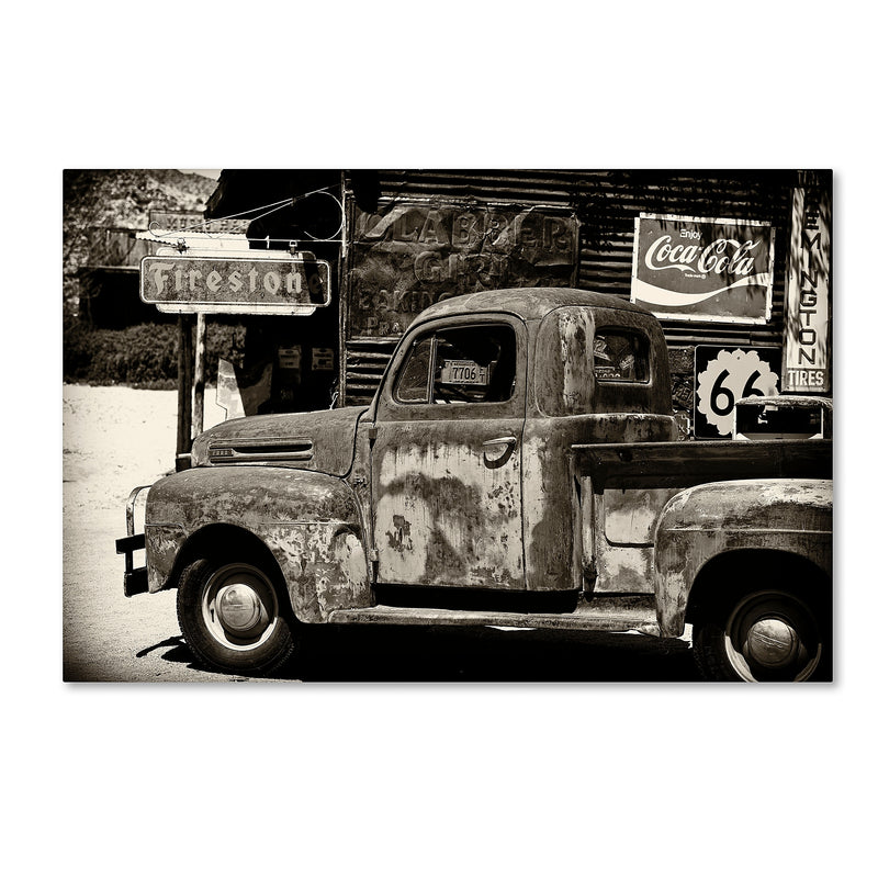 Trademark Fine Art Philippe Hugonnard 'US Truck' 12" x 19" Canvas Stretched (190836047635)
