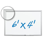 3M Porcelain Dry Erase Board, Aluminum Frame, 72" x 48"  (DEP7248A)