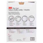 3M Flip Chart Super Sticky Easel Pad, 25" x 30", 40 Sheets/Pad, 2 Pads/Carton (MMM570)