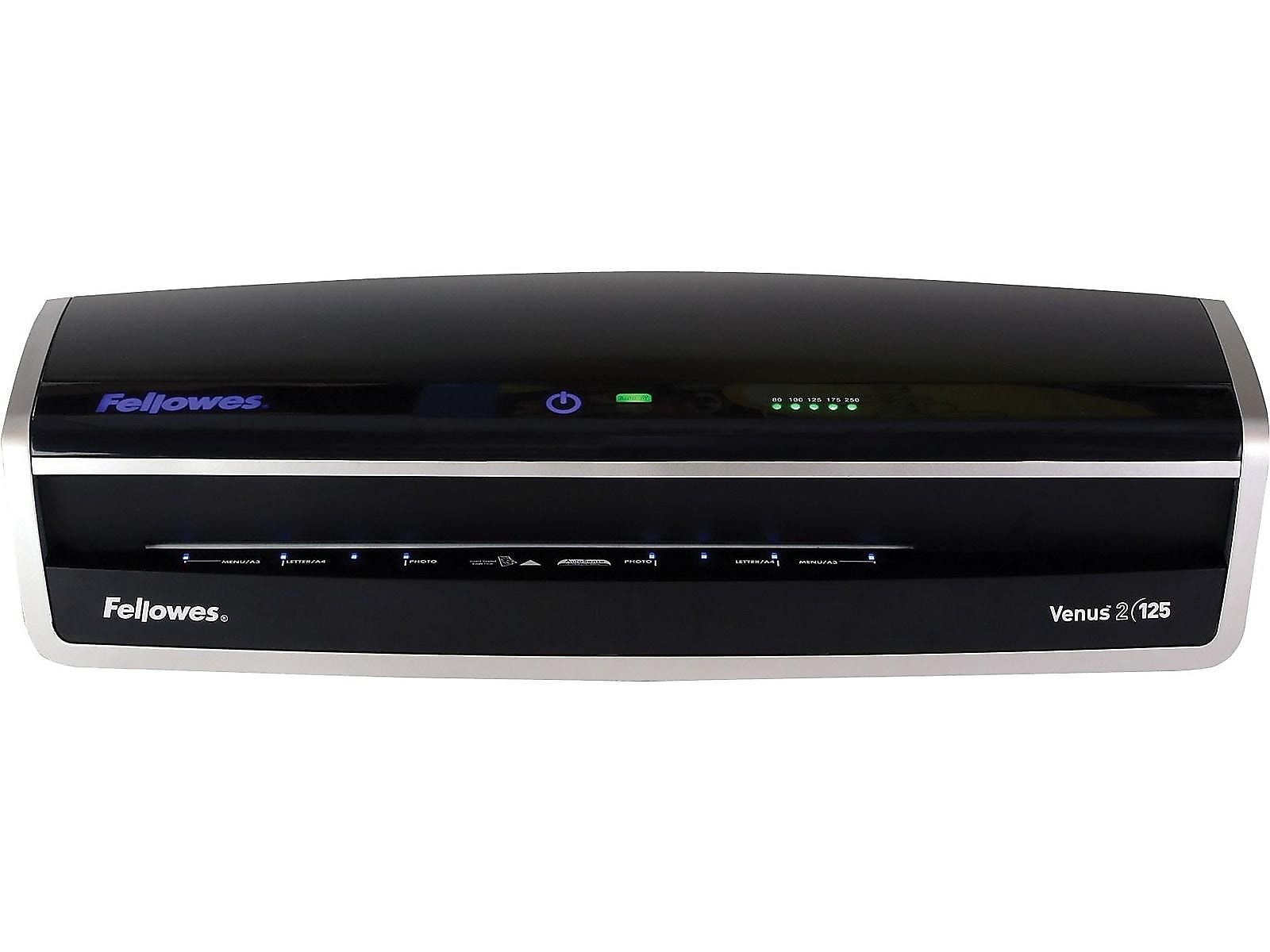Fellowes Venus 2 125 Thermal & Cold Laminator, 12.5" Width, Black/Silver (5734801)