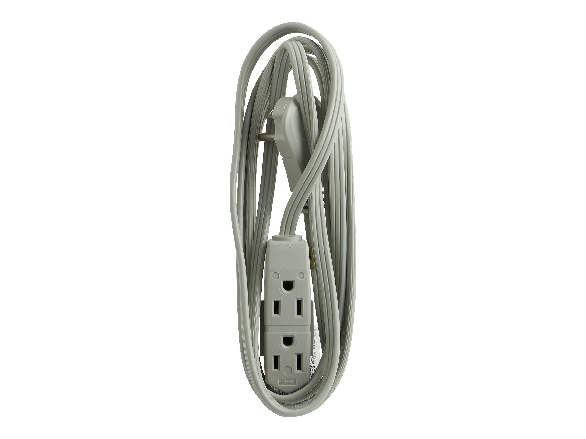 GE 3 Outlet Power Strip, Gray (50552/43027)