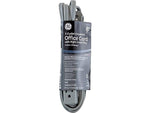 GE 3 Outlet Power Strip, Gray (50552/43027)