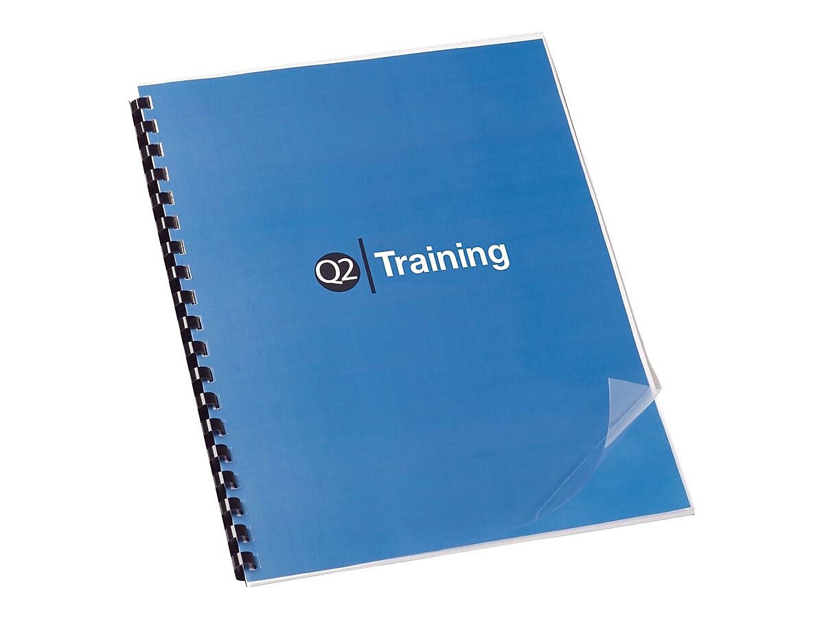 Swingline GBC Clear View Presentation Covers, 8.5"W x 11"H, Clear, 100 Box (2020034P)