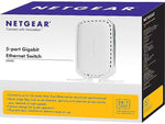 Netgear SOHO 5-Port Gigabit Ethernet Unmanaged Switch, White (GS605NA)