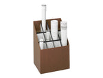 Safco Compact Corrugated Upright Files, 12-Compartment, Walnut Wood (3079)