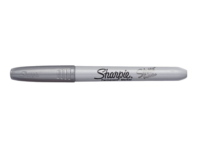 Sharpie Permanent Marker, Fine Tip, Metallic Silver, 36/Pack (9597)
