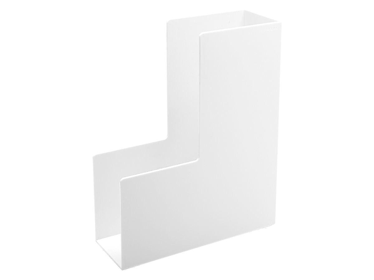 Poppin 12.25"H x 3.75"W x 9.75"D Plastic Magazine File, White, Each (101281)