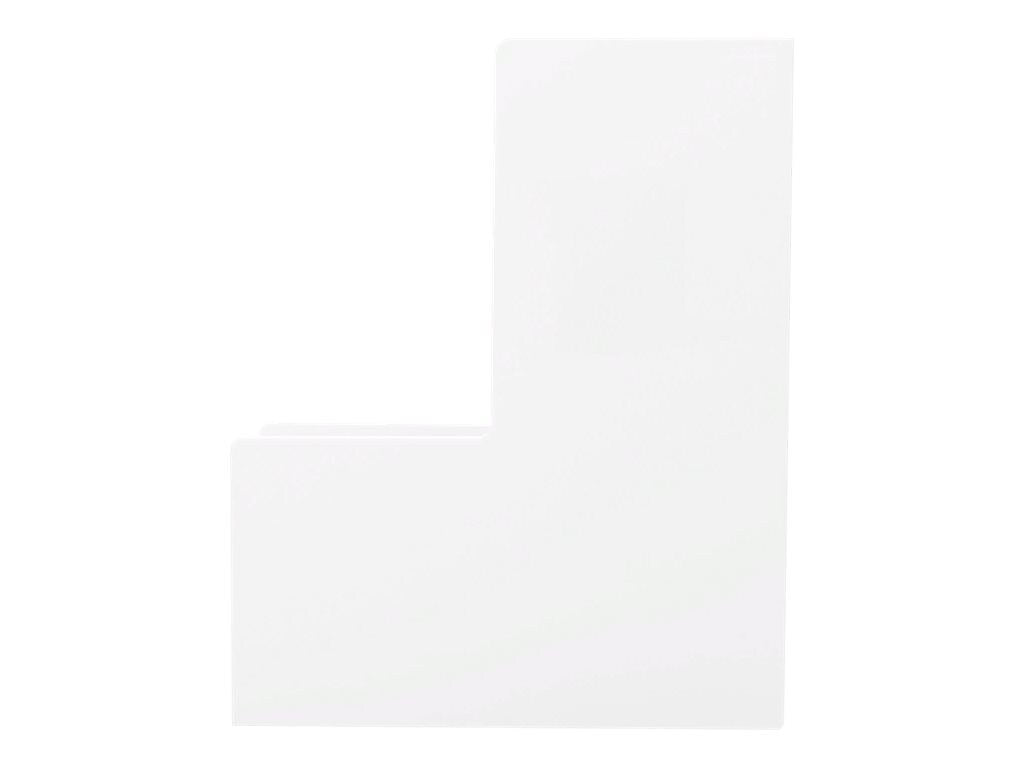 Poppin 12.25"H x 3.75"W x 9.75"D Plastic Magazine File, White, Each (101281)