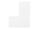 Poppin 12.25"H x 3.75"W x 9.75"D Plastic Magazine File, White, Each (101281)