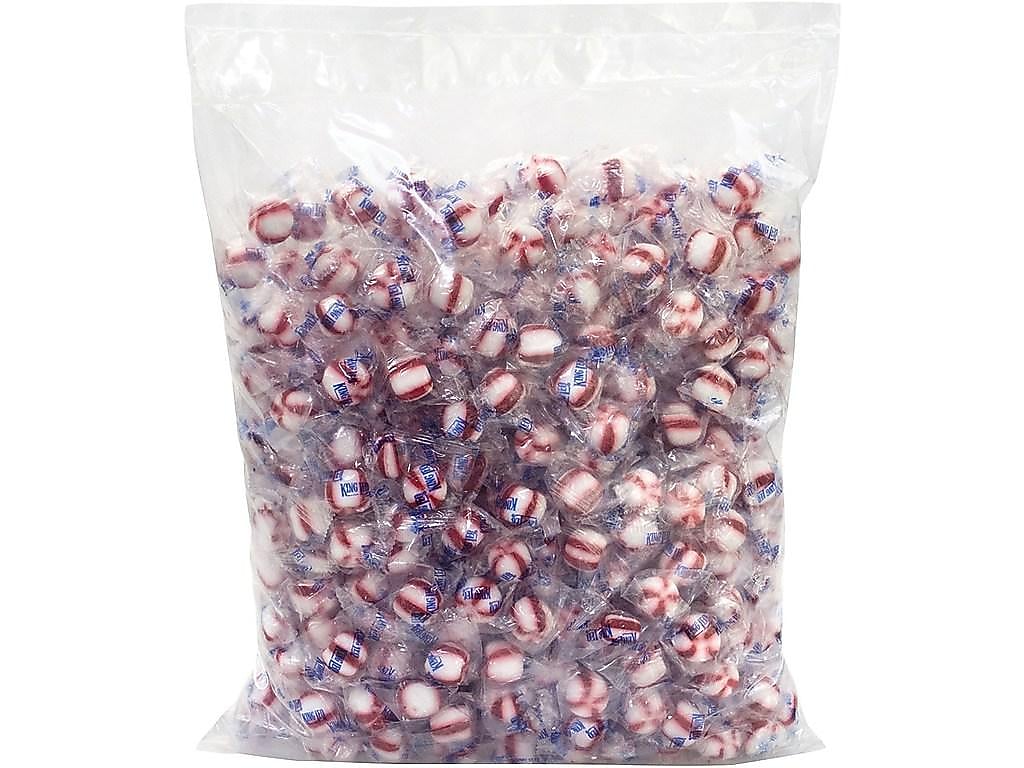 King Leo Soft Peppermint Mints, 80 oz., 400 Pieces/Pack (210-00050)