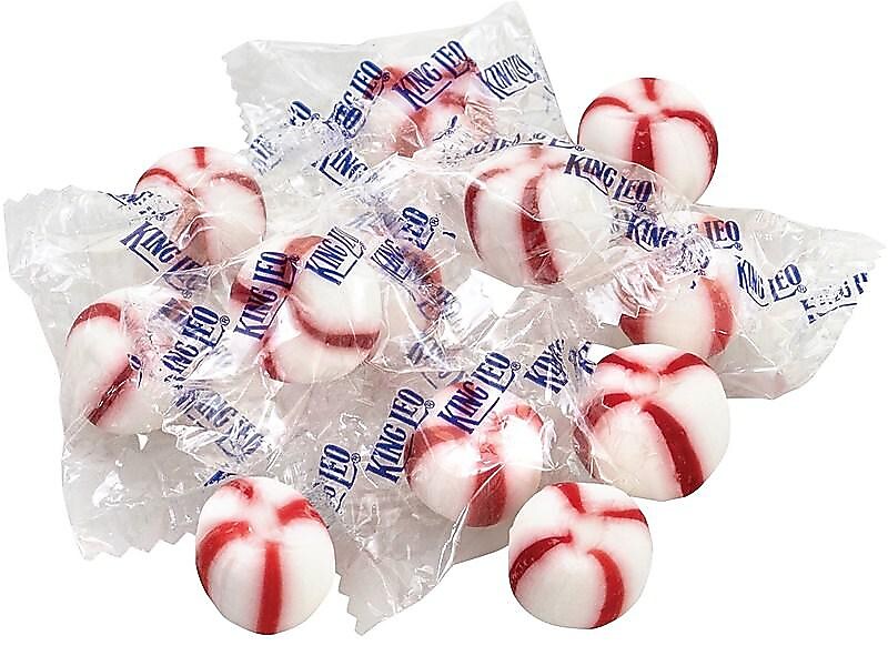 King Leo Soft Peppermint Mints, 80 oz., 400 Pieces/Pack (210-00050)