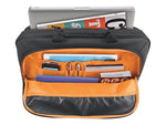 Solo New York Ace Slim 15.6" Laptop Briefcase, Black/Orange Polyester (UBN101-4)